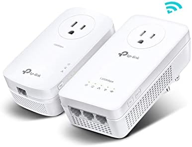 TP Link 252119 Tp-link Ac Tl-wpa8631p Kit Av1300 Gigabit Pass-through Powerline Ac Wi-fi Kit (Renewed)