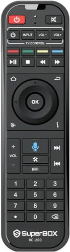 Original Super Box Remote Control with Voice Command and Bluetooth for S6 Max, S6 Ultra, S5 Max, S5 Pro, Elite Pro+, Elite Ultra