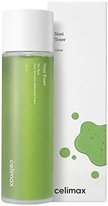 celimax Noni Moisture Balancing Toner | with Noni Extract, Facial Astringent, Hydrating, Exfoliating, Anti Aging, for Sensitive Dry Skin, Fine Lines, Korean Skincare, 150ml