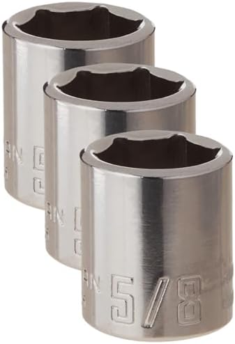 CRAFTSMAN Shallow Socket, SAE, 3/8-Inch Drive, 5/8-Inch, 6-Point (CMMT43005) (Pack of 3)