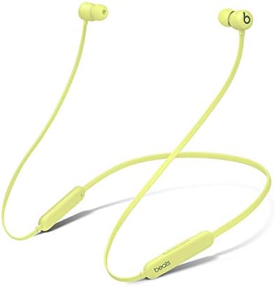Beats Flex Wireless Portable Bluetooth Earbuds Built-in Microphone - Yuzu Yellow (Renewed)
