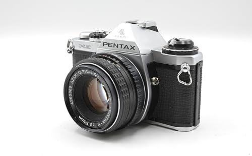 Pentax ME 35mm SLR Film Camera With Pentax PK lens mount system and included MF / Manual Focusing 50MM lens. Custom and Auto shutter options. (Renewed)