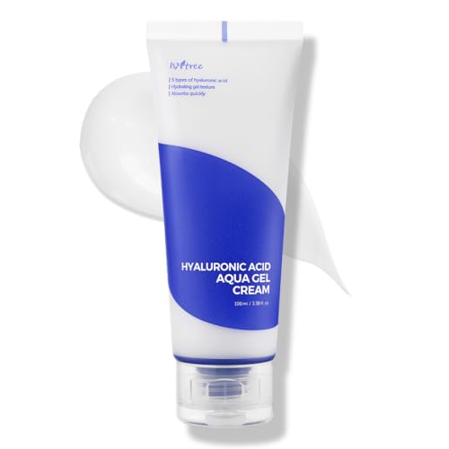 IsNtree Hyaluronic Acid Aqua Gel Cream 100ml, 3.38 fl.oz | Lightweight Hydrating Gel | Quick Absorbing Moisturizer | Korean Skincare
