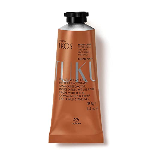 natura - Ekos Tukumã Hand Cream - Moisturize & Improve Skin Texture - Boost Natural Hyaluronic Acid - Anti-Signs - Vegan Skin Care - Brazilian Beauty Secrets - Self Care & Body Care - 1.41oz (40g)