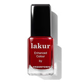 LONDONTOWN Scarlet Red Glossy Nail Polish, Vendetta lakur, Vegan Chip-Resistant Long-Lasting Nail Lacquer, 40 fl oz