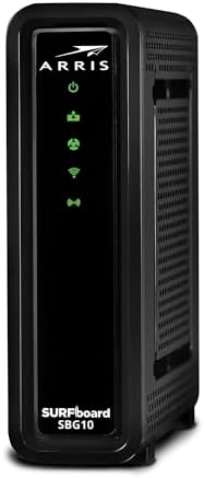 ARRIS (SBG10-RB) - Cable Modem Router Combo - Fast DOCSIS 3.0 16 x 4 Gigabit & AC1600 WiFi, For Comcast Xfinity, Cox, Spectrum, 400 Mbps Max Internet Speeds - Renewed