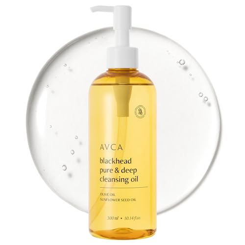 Korean Blackhead Remover Facial Cleansing Oil - Face Wash & Based Makeup Remover for Sensitive, Normal & Oily Skin, Face Pore Cleanser (300ml / 10.14 fl.oz.)