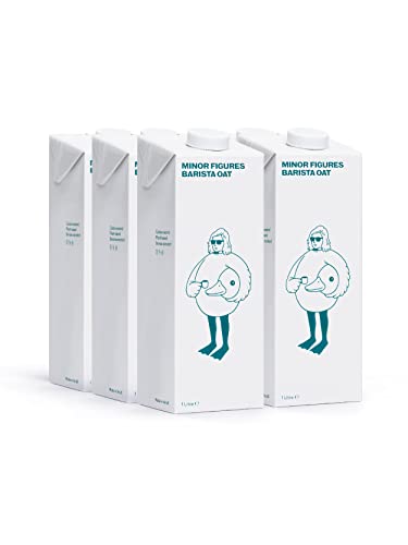 Minor Figures - Oat Milk, Unsweetened Barista Oat Milk, 32 Oz | Non Dairy Milk | Coffee Creamer | Plant Based | Vegan | Shelf Stable, 6 pack