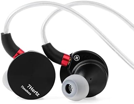 Linsoul 7HZ Timeless in Ear Monitor, 14.2mm Planar HiFi in-Ear Earphone with CNC Aluminum Shell, Detachable MMCX Cable (3.5mm)