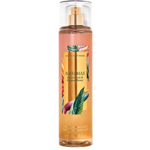 Bath & Body Works Fine Fragrance Body Spray Mist 8 fl oz / 236 mL (Bahamas Passionfruit & Banana Flower)