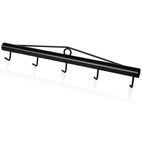 HoLarXuQ Chain Link Fabric Fence Stretcher,5-Thicken Hook Bar,31.5 Inch Woven Wire Stretcher,Fence Stretcher Tool,Steel,Black