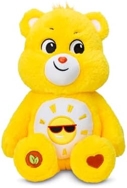 Care Bears 14" Funshine Bear Plushie - Medium Size - Yellow Plush for Ages 4+ – Perfect Stuffed Animal Holiday, Birthday Gift, Super Soft and Cuddly – Good For Girls and Boys, Employees, Collectors