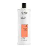 Nioxin System 4 Scalp + Hair Shampoo - Hair Thickening Shampoo For Damaged Hair with Progressed Thinning, 33.8 fl oz (Packaging May Vary)