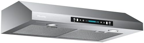 30 Inch Under Cabinet Range Hood with 900-CFM, 4 Speed Gesture Sensing&Touch Control Panel, Stainless Steel Kitchen Vent