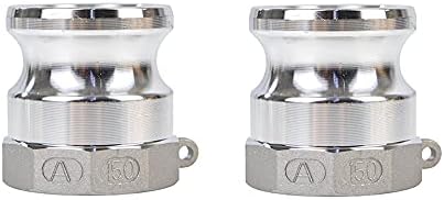 Aluminum cam lock fittings (Part A) cam groove hose fitting camlock fittings, Male Adapter Female NPT Thread camlock fitting (1.5‘)