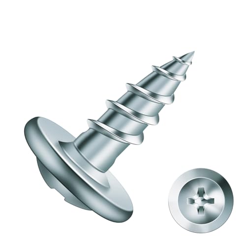 #8 x 1/2" Wood Screw 250Pcs Alloy Steel Standard Thread Truss Head Fast Self Tapping by SG TZH