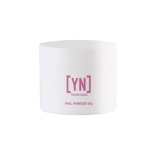 Young Nails Acrylic Cover Powder - Self-Leveling Acrylic Nail Powder, Clear Nude Pink White Acrylic Powder for Nail Extenstion, Professional Grade, Superior Adhesion, Color - Flamingo, 45g