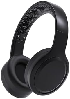 Kids Bluetooth Headphones,Portable Wireless Headphones for Kids,Bluetooth 5.1,Bluetooth Headphones with Mic,Stereo Sound,Foldable Over-Ear Headphones for Kids/School/iPad/Tablet (Black)