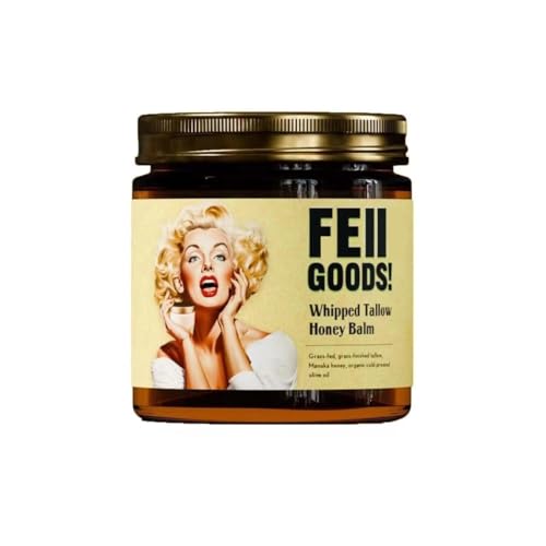 Whipped Beef Tallow Manuka Honey Organic Nourishing Face Cream, Moisturizer, Body Lotion, Skin Care and Lip Balm Hydrating Moisturizing
