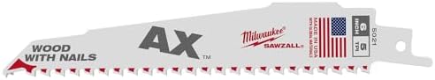 6" L Bi-Metal Reciprocating Saw Blade, 5 pk.