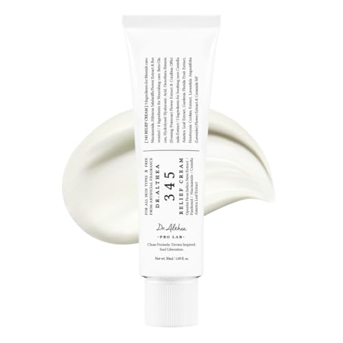 Dr.Althea 345 Relief Cream | Daily Face Moisturizer | Blemish Relief Care | Soothing Recovery & Moisture with Niacinamide, Panthenol | Korean Vegan Skin Care for All Skin Types | 1.7 Fl Oz (Pack of 1)