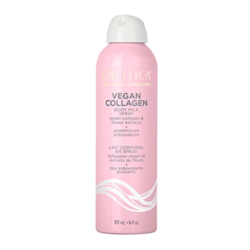 Pacifica Beauty Vegan Collagen Body Milk Spray, Bath and Body, Hydrating, Moisturizing, Body Lotion, Body Serum, Non Aerosol, For Dry Skin, Body Care, Skin Care, 6 fl oz (1 Count)