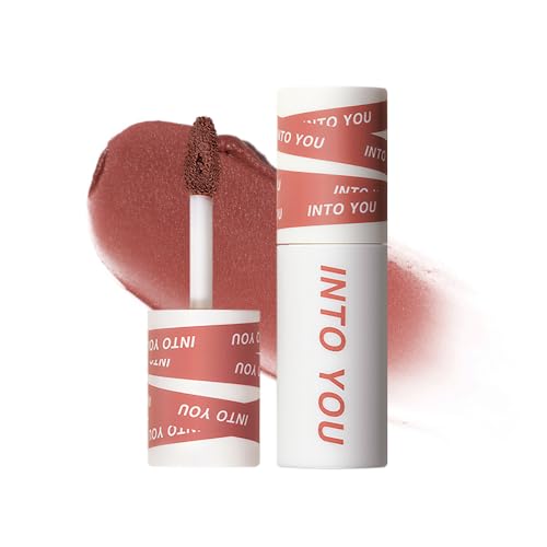 INTO YOU Matte Lipstick for Women, Matte Red Lipstick Long Lasting, Multi-Purpose for Lips and Cheek, Non-Stick Cup Not Fade Lip Stain Makeup Cosmetics Official Directly (EM21)