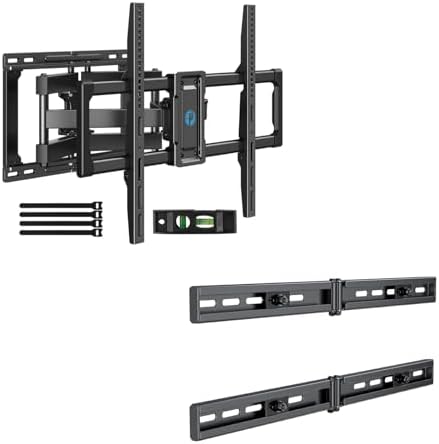 Pipishell Full Motion TV Wall Mount for 40–82 inch Flat or Curved TVs, Smooth Swivel & Extension, Tool-Free Tilt with Heavy-Duty Arms,Universal TV Wall Plate Extension Bracket Fits Hold up to 132 LBS