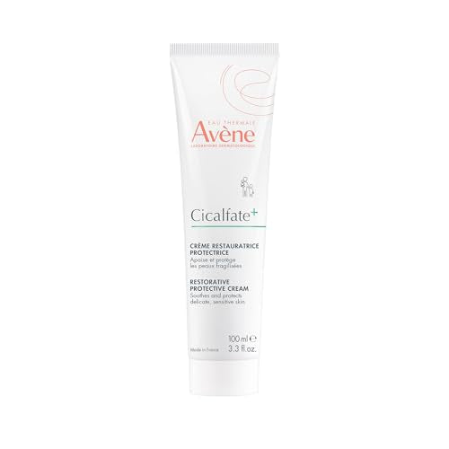 Avene Cicalfate+ Restorative Protective Cream, postbiotic skincare for sensitive skin, helps restore skin barrier, face and body, safe for infants, children and adults