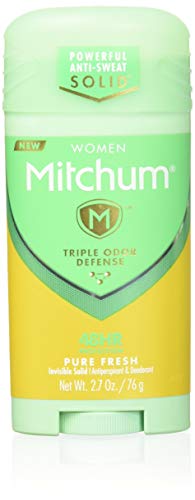 Mitchum For Women Advanced Control Anti-Perspirant Deodorant Invisible Solid Pure Fresh 2.70 oz (Pack of 2)