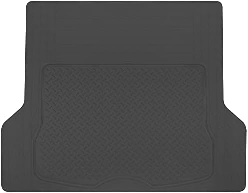 BDK Heavy Duty Rubber Cargo Mat Liner - All-Weather Trunk Protection, Trim-to-Fit Design for Cars, SUVs, Vans & Trucks - Non-Slip, Waterproof, Durable Cargo Floor Liner - 54" x 43.5" x 0.25" - Black