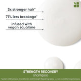 Biolage Strength Recovery Shampoo - Gently Cleanses, Reduces Breakage for Damaged & Sensitized Hair, Vegan, Cruelty-Free