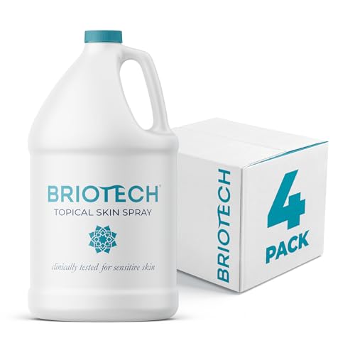BRIOTECH Hypochlorous Acid Spray, Topical Skin Face & Body Mist, Support Irritations, Soothe Redness, Dry Skin & Scalp, Athletic Itch, Packaging May Vary