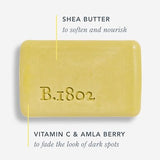 Beekman 1802 Golden Amla Goat Milk Body Soap Bar - Fragrance Free - 9 oz - Evens Tone & Fades Dark Spot Appearance - With Vitamin C, Amla Berry & Shea Butter - Good for Sensitive Skin - Cruelty Free