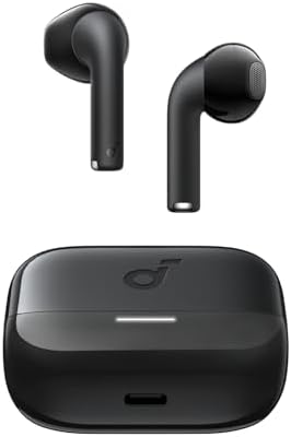 Soundcore K20i by Anker, Semi-in-Ear Earbuds, Bluetooth Wireless, 36H Playtime, Fast Charge, Clear Sound, Comfortable Fit, ENC 2-Mic Clear Calls, Custom EQ, IPX5, Bluetooth 5.3, App Control