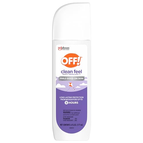 OFF! Clean Feel Insect Repellent Spritz with 20% Picaridin, Bug Spray with Long Lasting Protection from Mosquitoes, Feels Good on Skin, 6 oz