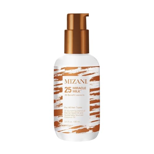 MIZANI 25 Benefit Miracle Milk Leave in Conditioner | Heat Protectant and Detangler Spray | Formulated with Coconut Oil | For Frizzy & Curly Hair