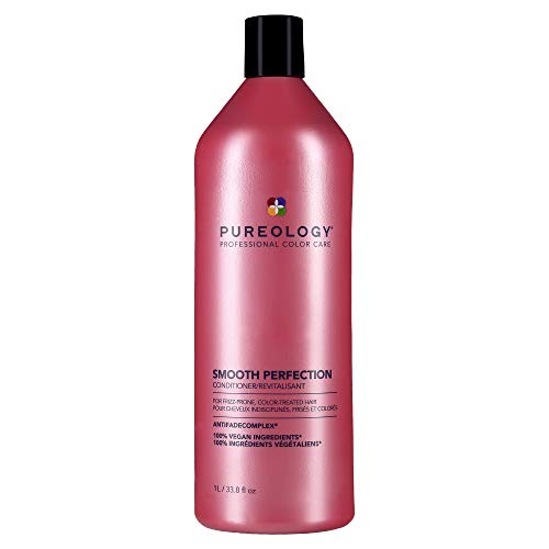 Pureology Smooth Perfection Conditioner | For Frizzy, Color-Treated Hair | Detangles & Controls Frizz | Sulfate-Free | Vegan | Updated Packaging | 33.8 Fl. Oz. |