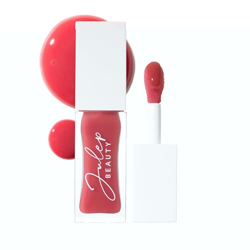 Julep So Plush Glossy Lip Oil – Nourishing Apricot, Avocado & Jojoba, Sheer Color & Shine, Moisturizing for Dry Lips-Rosy Glow, 1.15 oz