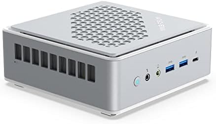 MINISFORUM EliteMini TH50 Mini PC 11th Gen Core i5-11320H Desktop Computer, 16GB RAM 512GB NVMe SSD, HDMI/DP/Thunderbolt 4(8K@60Hz) Outputs，2x2.5G RJ45, 6xUSB, 2xHDD Slot, Iris Xe Graphics (Renewed)