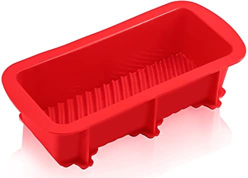 Anaeat Silicone Bread and Loaf Pans, Non-stick loaf pans - Just PoP Out! Flexible Silicone Baking Molds for Homemade Breads, Cakes, Meatloaf, Brownies, BPA Free & Oven Safe & Dishwasher Safe