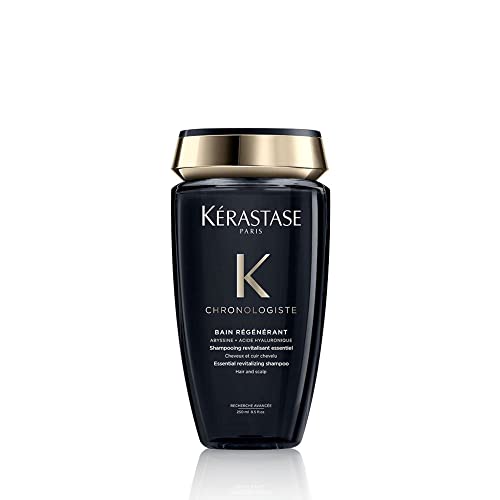 Kerastase Chronologiste Régénérant Shampoo | Revitalizes Hair & Scalp | With Hyaluronic Acid & Vitamin E | For Dull, Dry, Brittle & Sensitized Hair Types | 8.5 Fl Oz