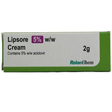 3 Packs of Cold Sore Treatment - 2g Cream - 5% w/w (3 x Lipsore Cream)