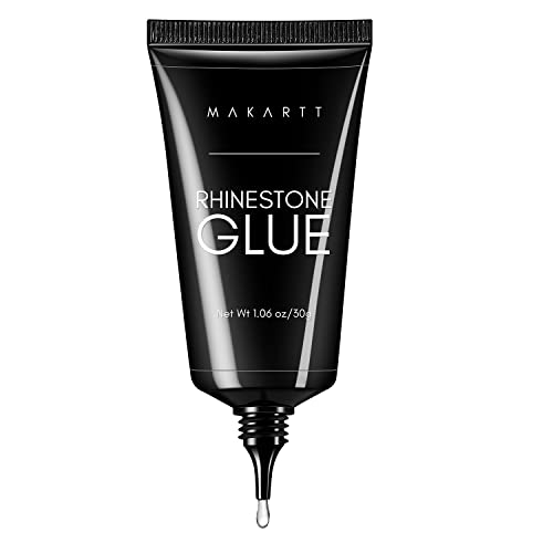 Makartt Nail Rhinestone Glue for Nails: Super Strong Gel Nail Glue for Valentines Day Decorations Nail Charm 3D Nails Bling Gel for Nail Gem Nail Art Jewel Diamonds 30ML Cured Need Beauty Gift