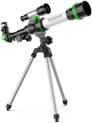 ToyerBee Kids Toy Telescope, Telescope for Kids Includes Compass & 3 Eyepieces as Astronomy Gifts, Educational STEM Kit for Kids and Beginners, Great Portable Telescope to See Moon