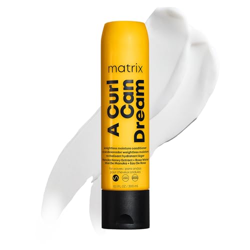 MATRIX A Curl Can Dream Weightless Moisture Conditioner For Wavy Hair, All Day Frizz Control, With Manuka Honey Extract, Silicone Free