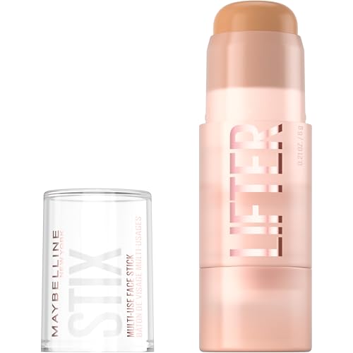 Maybelline Lifter Stix Multi-Use Face Stick - Contour, Bronzer, Concealer Foundation Stick, All-In-One Creamy Face Makeup Stick with Cranberry Seed Oil, 25, 1 Count