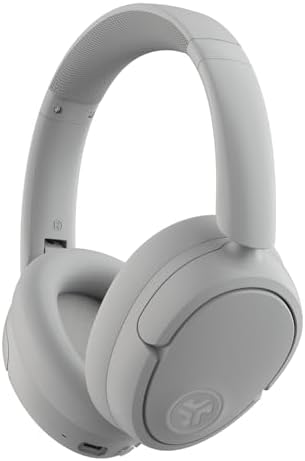 JLab JBuds Lux ANC Wireless Headphones, Cloud White, Hybrid Active Noise Cancelling, Customizable Sound, Spatial Audio Compatible, Premium Over-Ear Bluetooth Headset