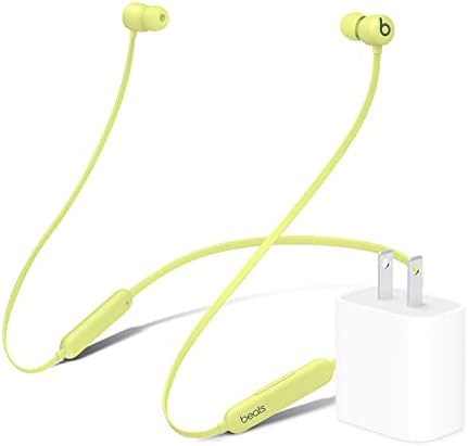 Beats Flex with Apple 20W USB-C Power Adapter - Yuzu Yellow