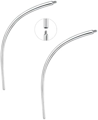 Aumeo G23 Titanium Threadless Piercing Taper 14G 16G 18G Piercing Insertion Pin Taper for Nose Lip Monroe Ear Tragus Helix Push in Body Piercing Stretching Kit Assistant Tool